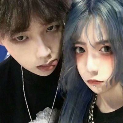 非主流情侣头像一男一女 图片