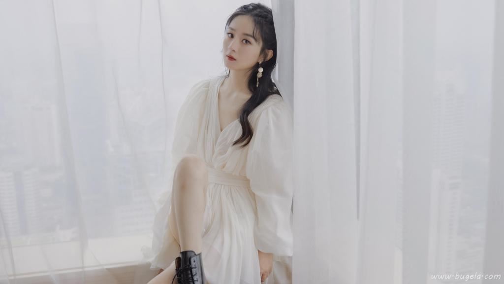 赵丽颖性感纱裙唯美酷飒诱惑写真图片