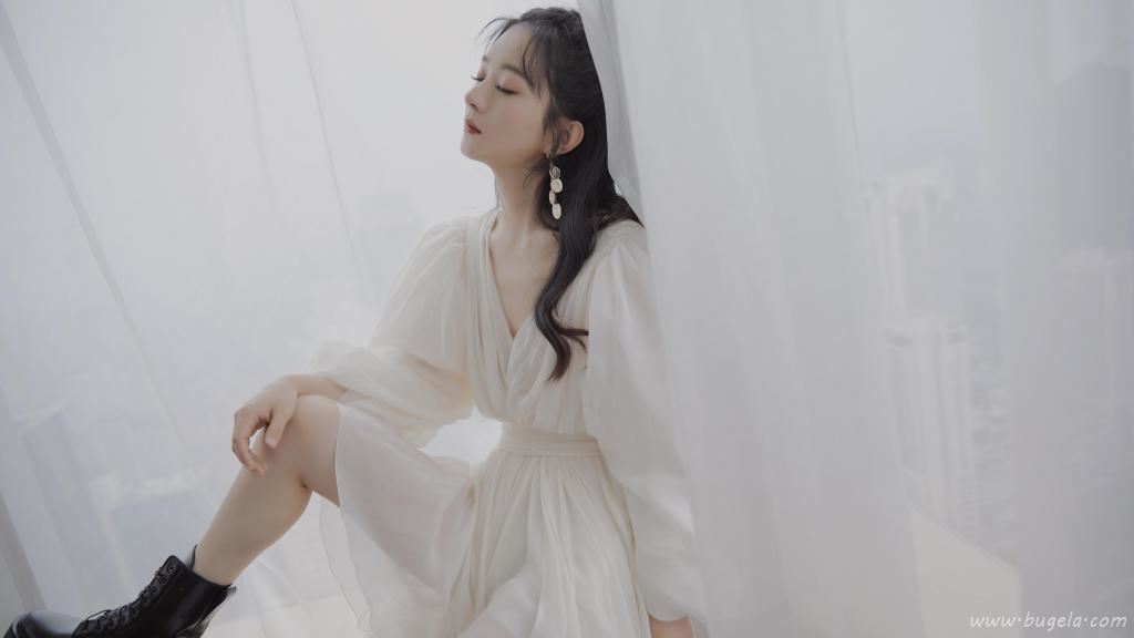 赵丽颖性感纱裙唯美酷飒诱惑写真图片