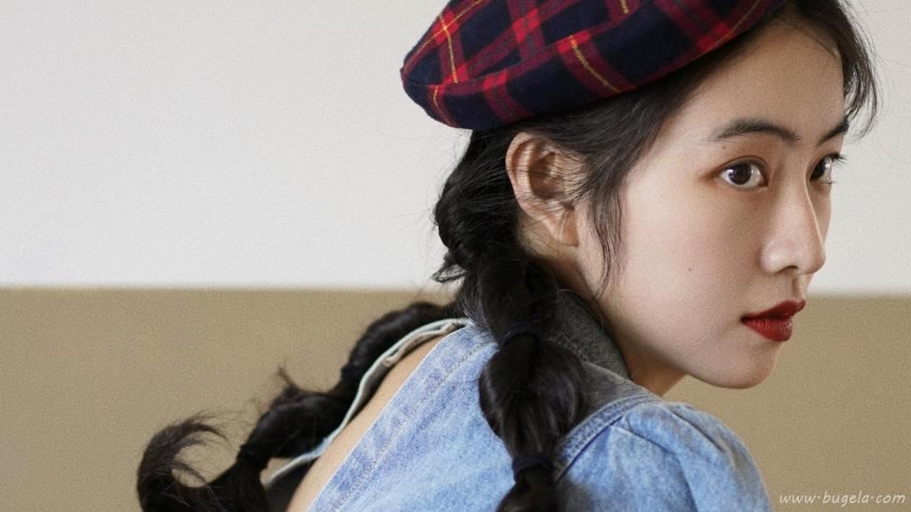 清甜牛仔美美女私房图片