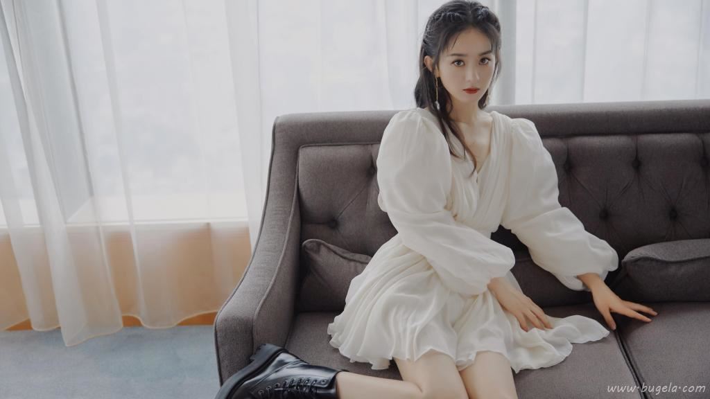 赵丽颖性感纱裙唯美酷飒诱惑写真图片