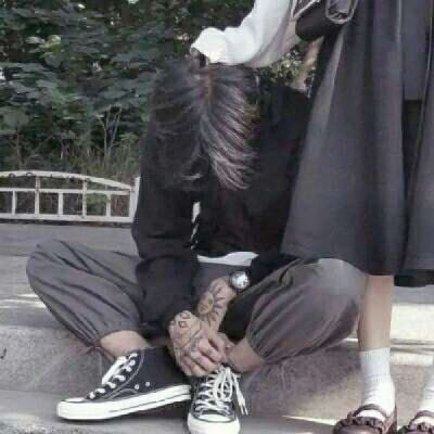 非主流情侣头像一男一女 图片