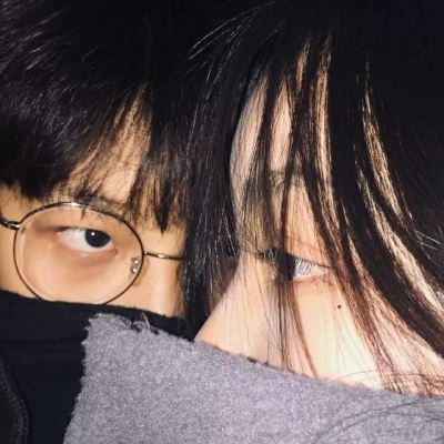 情侣头像我是你的眼卡通 来日方长图片