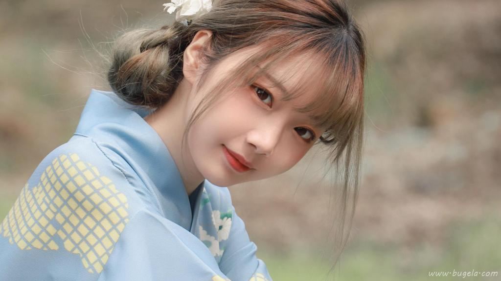 春天樱花季和服美女图片