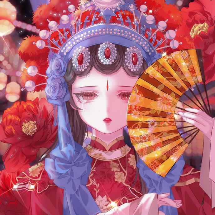 二次元美女头像图片