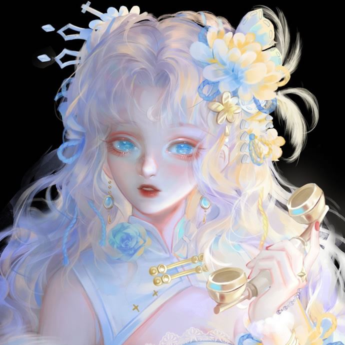 二次元美女头像图片