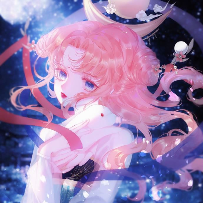 二次元美女头像图片