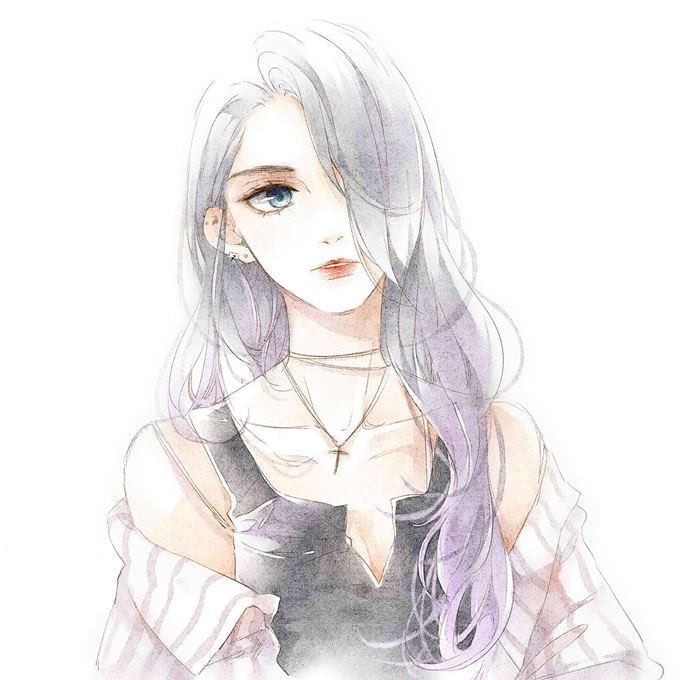 漫画头像女生专用图片