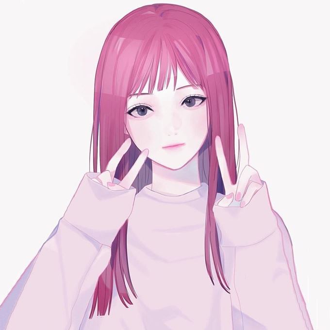 漫画头像女生专用图片