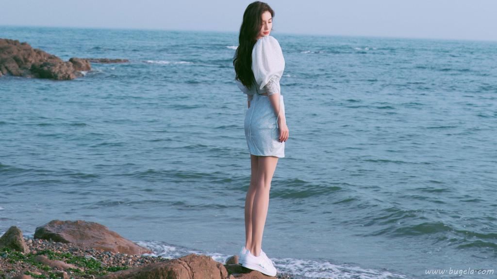 angelababy夏日海边写真 图片