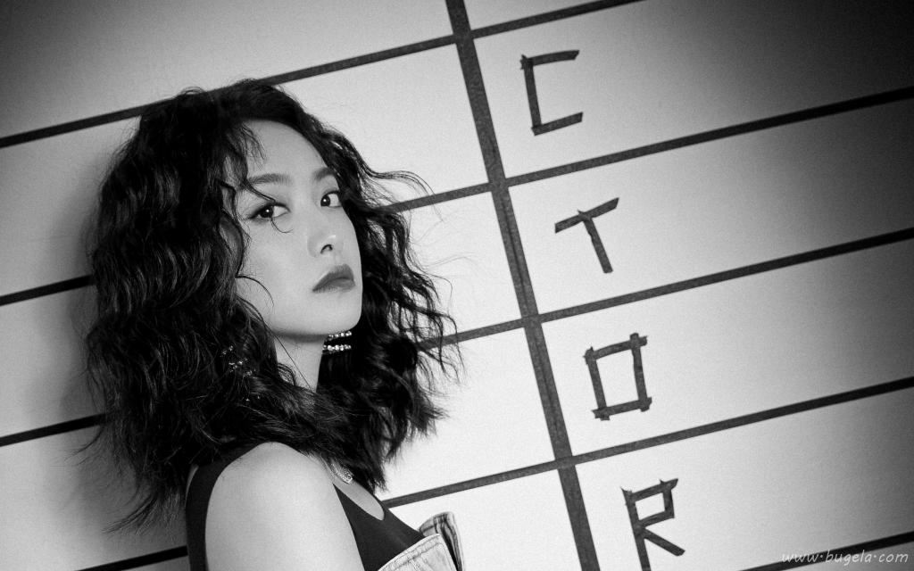 宋茜蓬松的卷发酷美霸气迷人写真图片