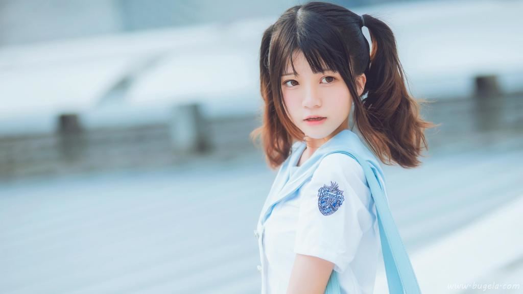 元气双马尾美女图片