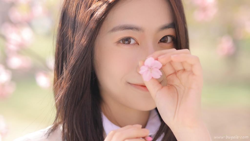 jk美女樱花图片