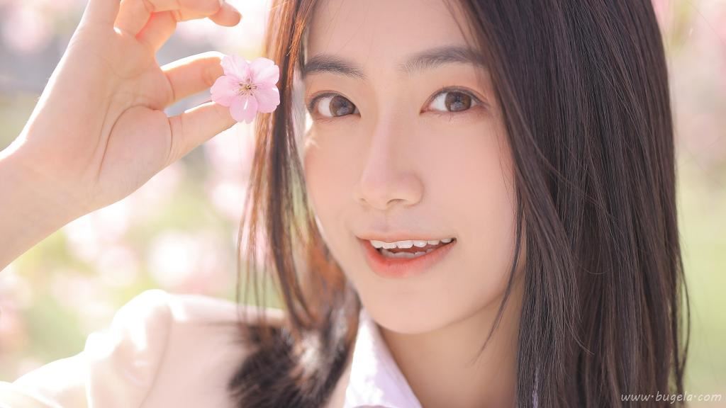 jk美女樱花图片