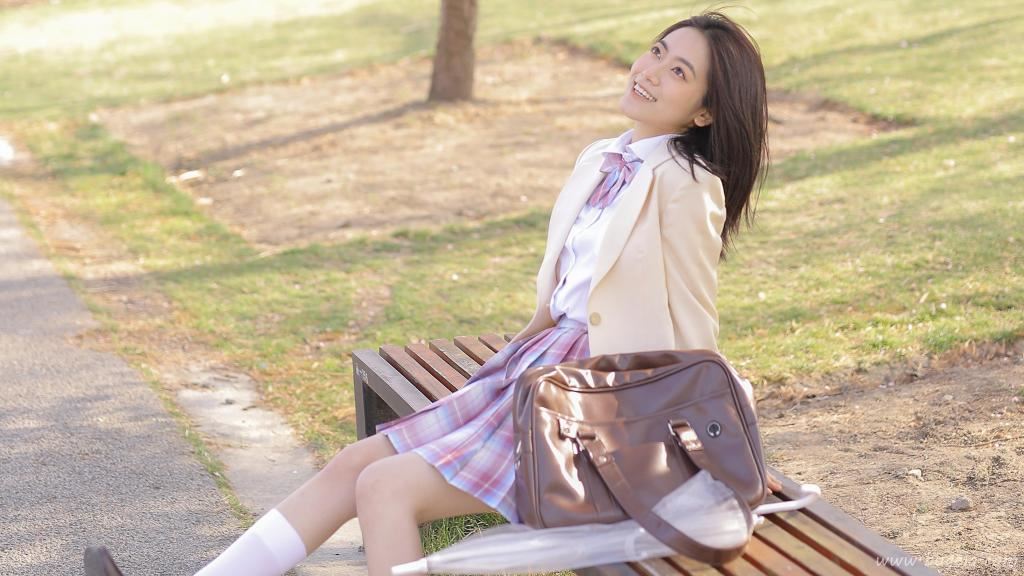 jk美女樱花图片