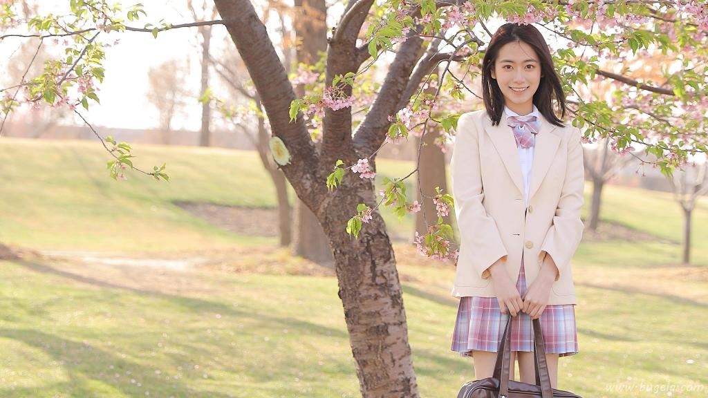 jk美女樱花图片