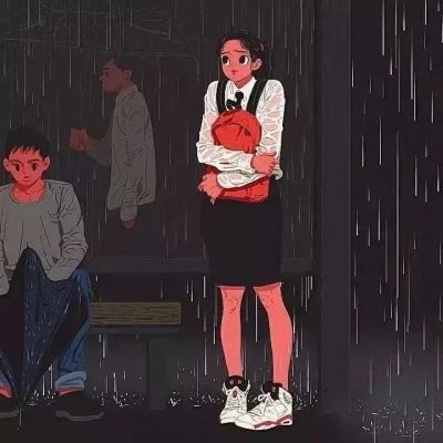 红太狼小灰灰拟人情侣头像 一男一女图片