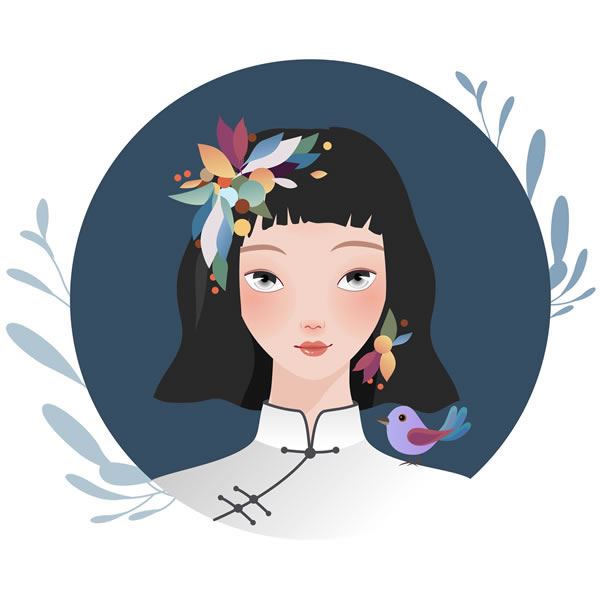 好看的动漫女生头像图片