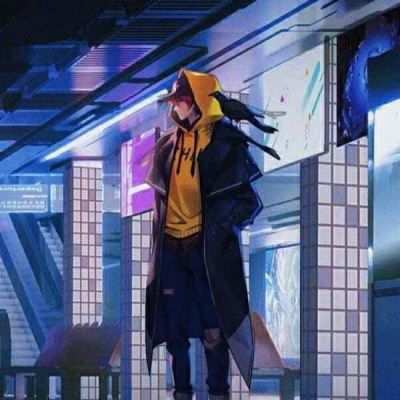 情侣头像二次元霸气黑暗系 情头图片