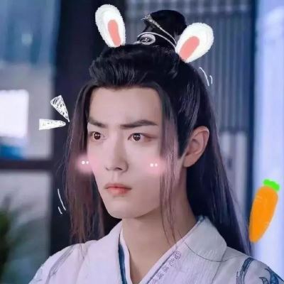 王一博肖战情侣头像暗黑 甜到我了图片