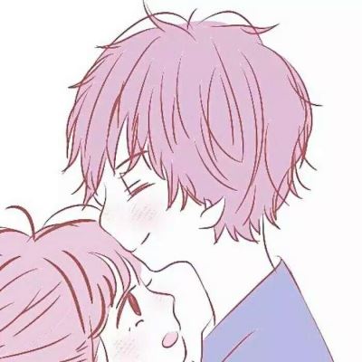白色头发狐狸耳朵漫画情侣头像 一左一右超甜图片