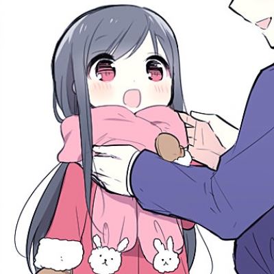 白色头发狐狸耳朵漫画情侣头像 一左一右超甜图片