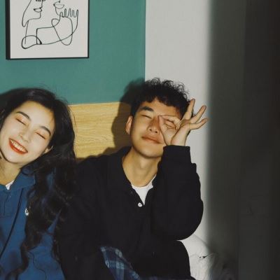 情侣头像年最火真人 头像图片