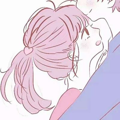 白色头发狐狸耳朵漫画情侣头像 一左一右超甜图片