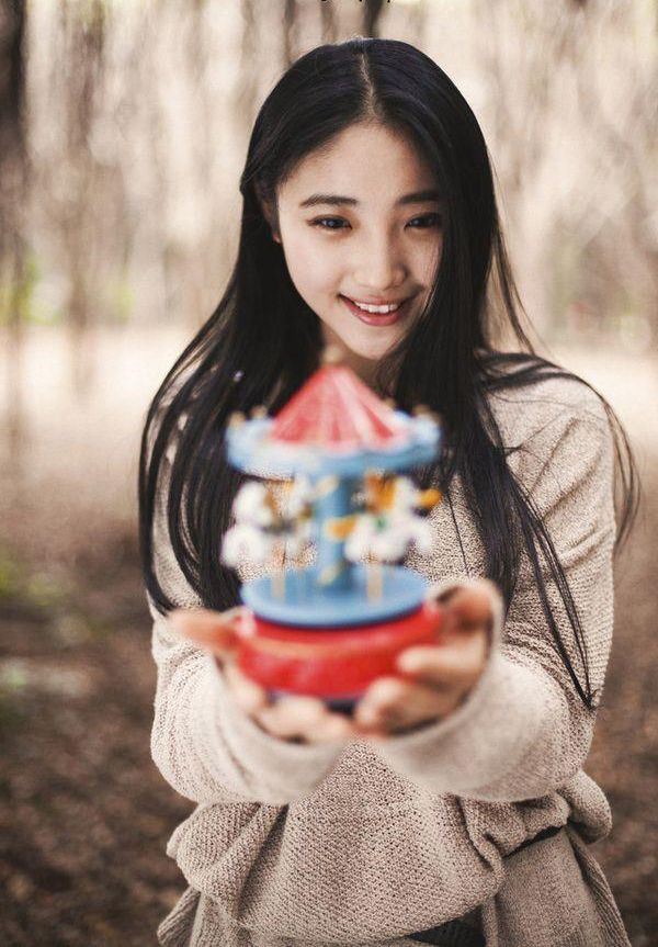 森系女生唯美意境图片