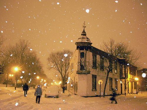 唯美好看的冬季雪景lomo意境图片