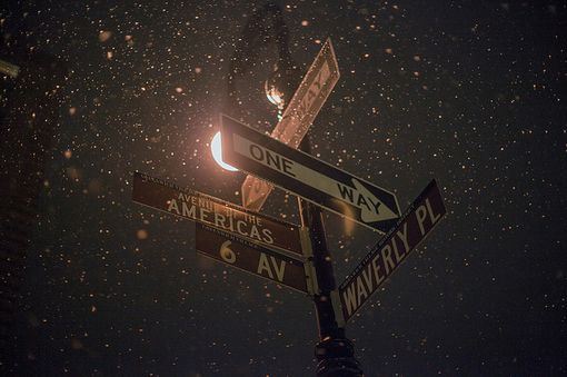 唯美好看的冬季雪景lomo意境图片