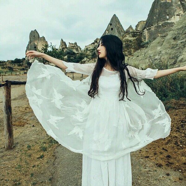 森系唯美意境女生图片