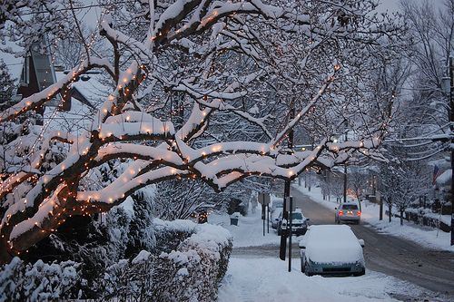 唯美好看的冬季雪景lomo意境图片