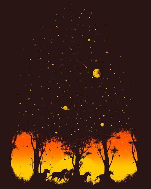 唯美意境非主流个性星空图片