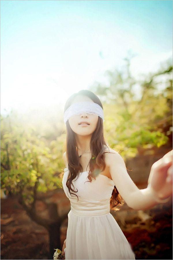 森系女生唯美意境图片