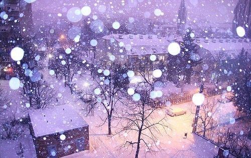唯美好看的冬季雪景lomo意境图片