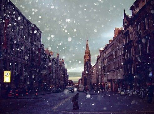 唯美好看的冬季雪景lomo意境图片