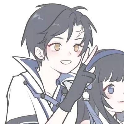 温柔甜美的情侣头像漫画版 一左一右图片