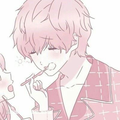 单人情侣头像一男一女可爱动漫 高清图片