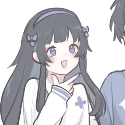温柔甜美的情侣头像漫画版 一左一右图片