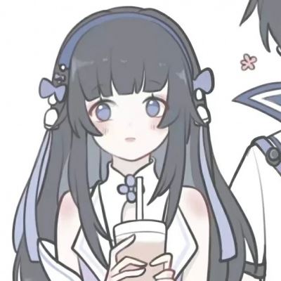 温柔甜美的情侣头像漫画版 一左一右图片