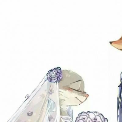 抖音卡通始于初见情侣头像 疯狂动物城图片