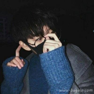 清新蓝色系男生头像图片