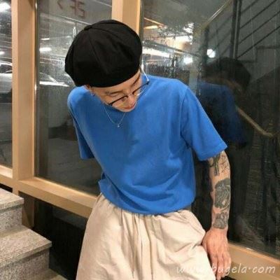 清新蓝色系男生头像图片