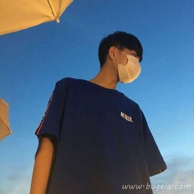 清新蓝色系男生头像图片