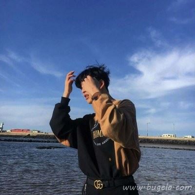 清新蓝色系男生头像图片