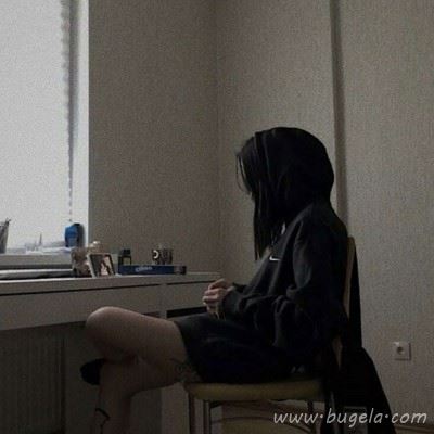 超丧女模糊头像 朦胧不清压抑颓废女头像图片
