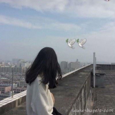超丧女模糊头像 朦胧不清压抑颓废女头像图片