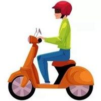 骑小电动车的唯美头像_微信头像大全图片