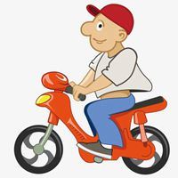 骑小电动车的唯美头像_微信头像大全图片